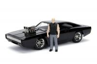 Rychle a zběsile auto 1970 Dodge Charger 1:24 + figurka Dominic Toretto